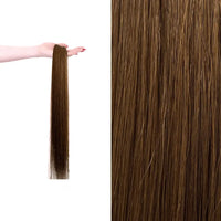 Premium gdollshair extension sample showcasing Amercano with silky smooth texture for flawless hair transformations.