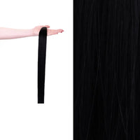 Premium gdollshair extension sample showcasing Black Espresso with silky smooth texture for flawless hair transformations.